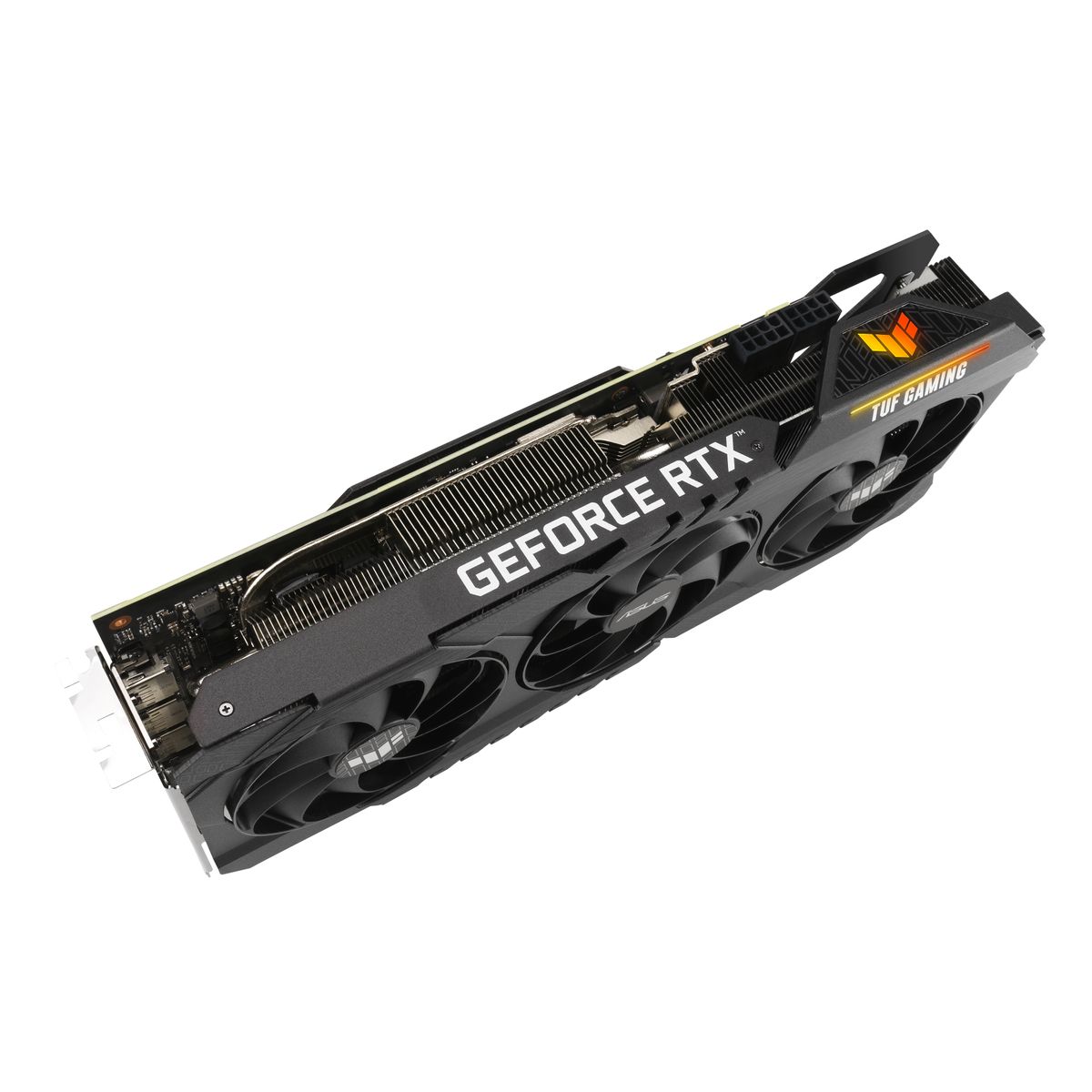 ASUS TUF Gaming GeForce RTX 3080 O12G GAMING, 12 GB GDDR6X, PCIe 4.0, HDMI 2.1 (2x), DisplayPort 1.4a (3x), 2x 8‑Pin, 2,7‑Slot, 3x Lüfter