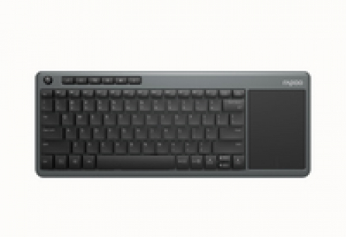 Rapoo K2600 kabellose Multimedia Tastatur mit Touchpad DE-Layout