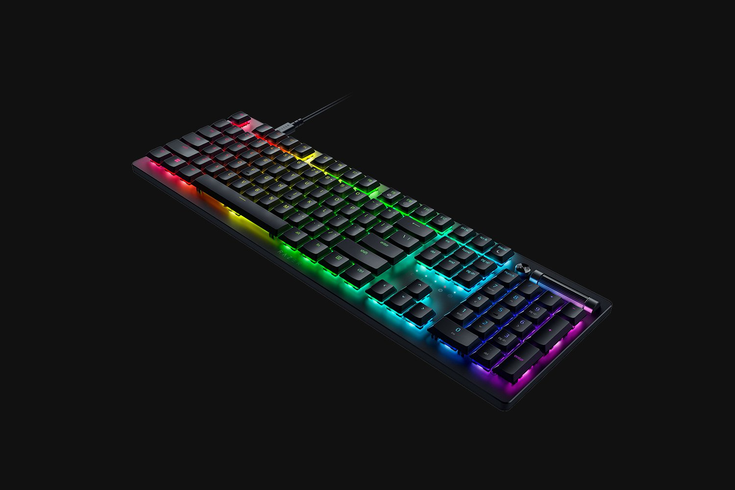Razer DeathStalker V2 Gaming Keyboard USB-C Optical Red Switches Chroma RGB UK Layout QWERTY