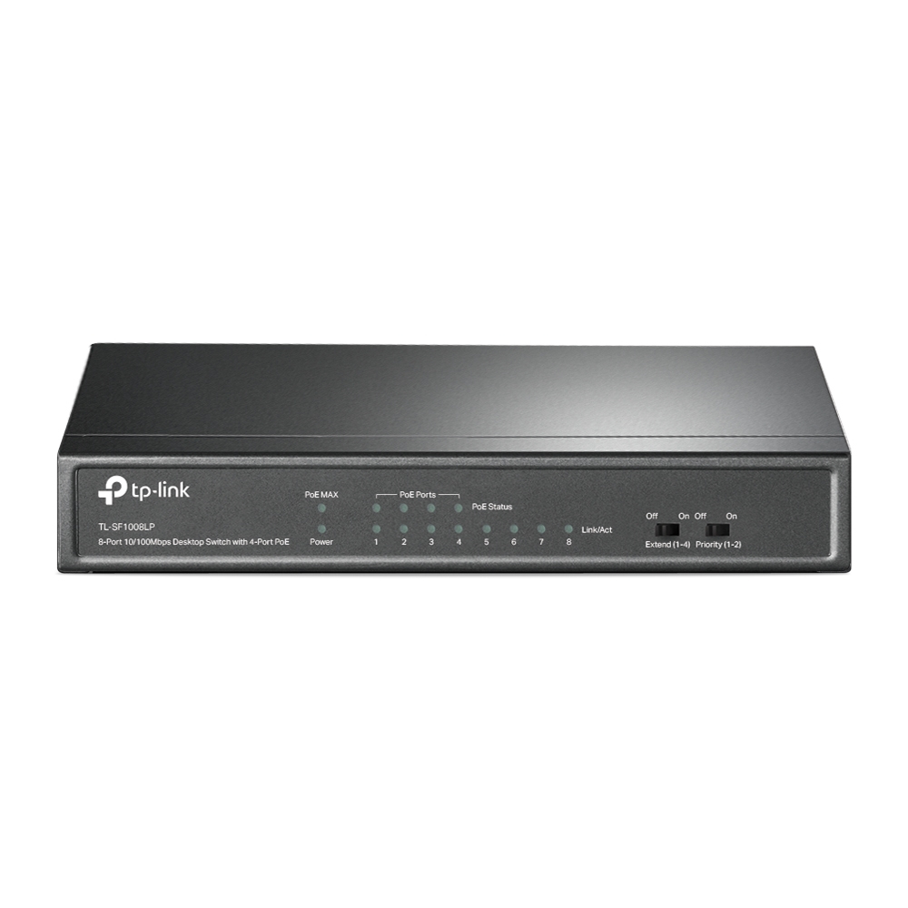 TP-Link 8-Port 10/100Mbit/s-Desktop-Switch mit 4 PoE-Ports
