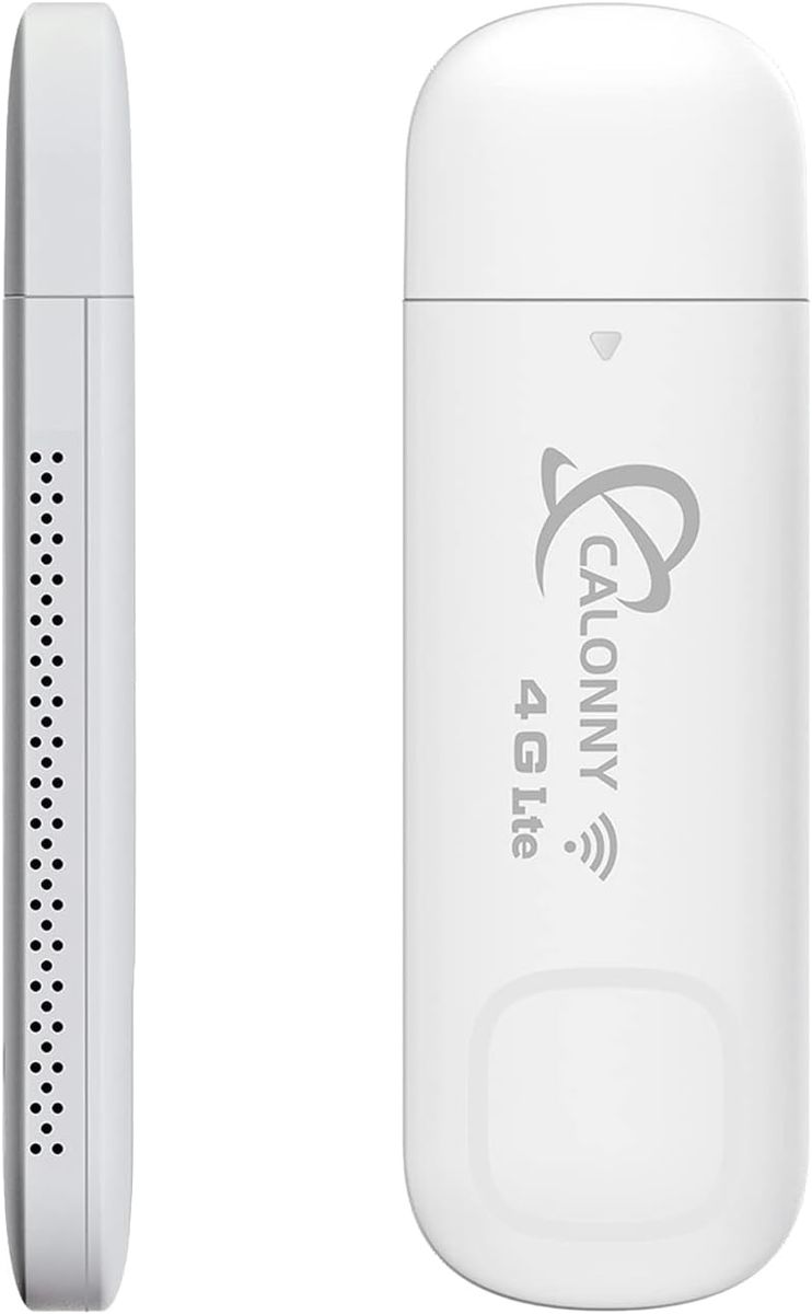 Calonny D200 4G LTE USB Surfstick Internet-Key Cat4 150 MBit/s WLAN USB-Modem, SIM, APN-Anpassung, tragbar, Alternative zu ADSL, Weiß
