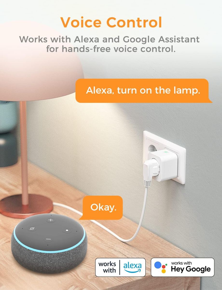 Refoss WLAN Steckdose Zeitschaltuhr Steckdose 2er Pack Smart MINI Steckdose mit Fernbedienung, Smart Home WiFi Steckdose mit Sprachsteuerung, Smart Plug Funktioniert mit Alexa, Google Refoss WLAN Steckdose Zeitschaltuhr Steckdose 2er Pack Smart MINI Steckdose mit Fernbedienung, Smart Home WiFi Steckdose mit Sprachsteuerung, Smart Plug Funktioniert mit Alexa, Google