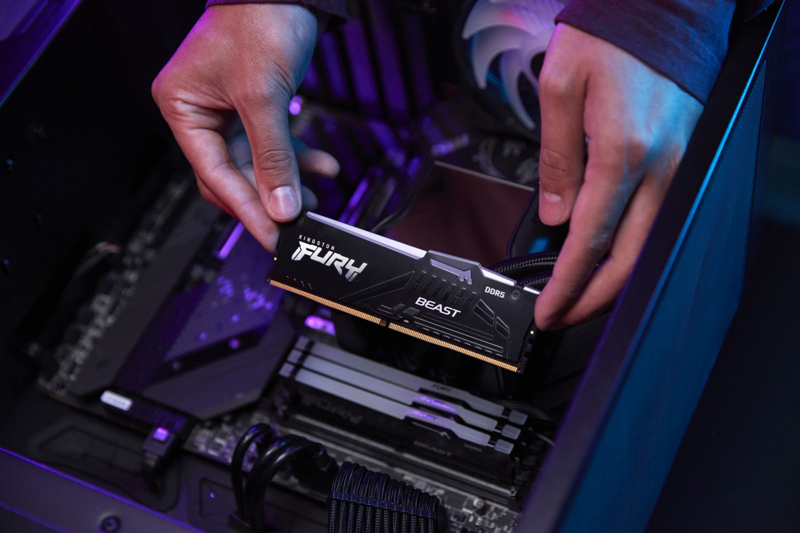 Kingston FURY Beast KF556C36BBEAK2-32 32 GB (2x16 GB) DDR5 5600 MT/s CL36 RGB DIMM, EXPO 1.0 & Intel XMP 3.0, 1.25 V