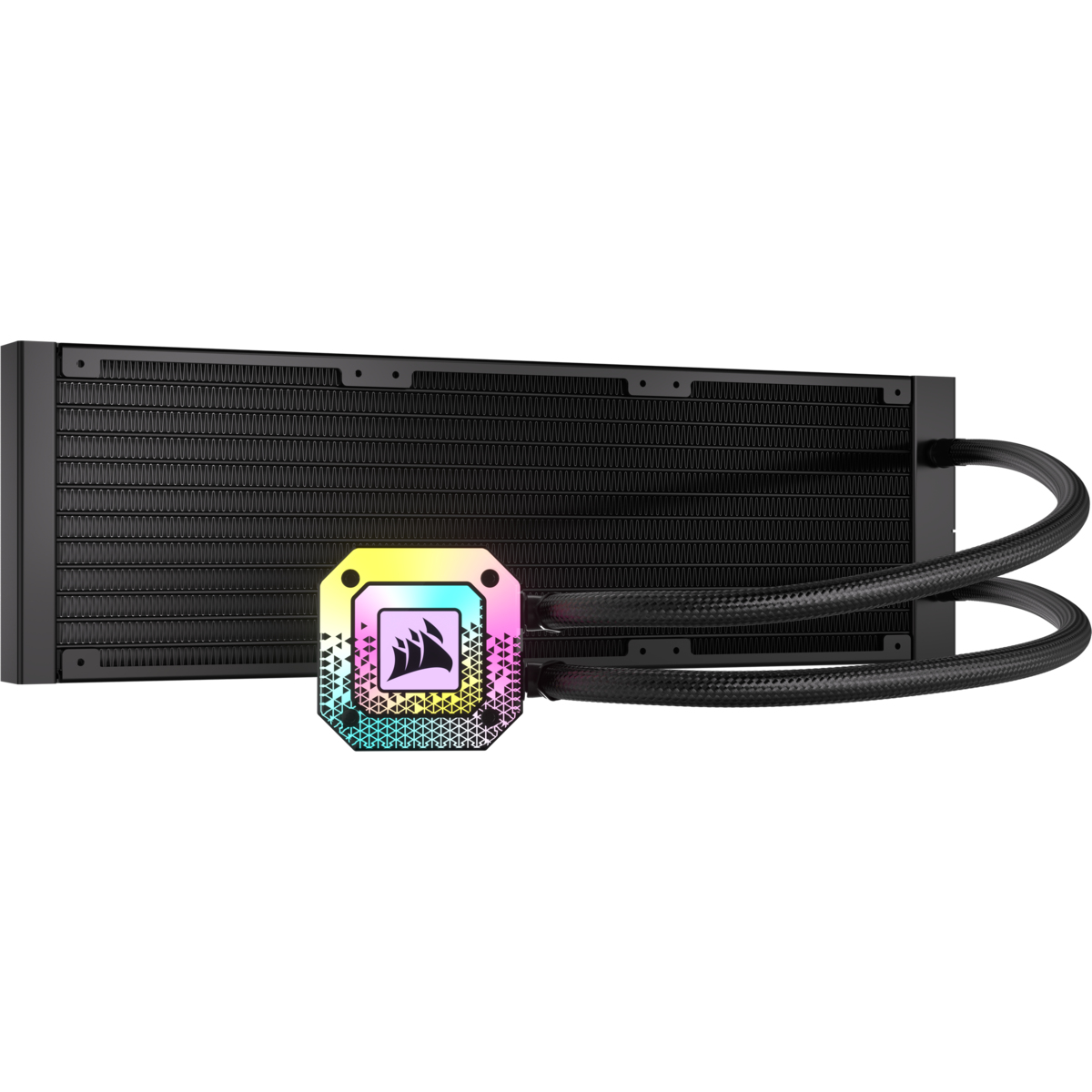 Corsair iCUE H150i ELITE CAPELLIX XT All-in-One CPU-Wasserkühlung 360 mm, 3x120 mm Lüfter, RGB, bis 2100 RPM, kompatibel mit LGA 1700/AM4, Schwarz
