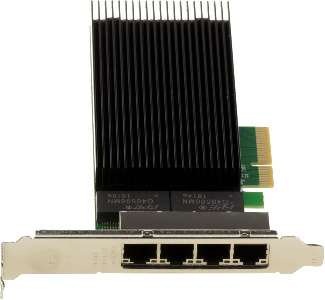 KALEA-INFORMATIQUE 11870587 PCIe-Netzwerkkarte 4x 2,5 Gbit/s, PCIe 3.1 x4, 4× RJ45, Intel I226 SRKTU, Jumbo Frames, Wake-on-LAN, Low-/High-Profile