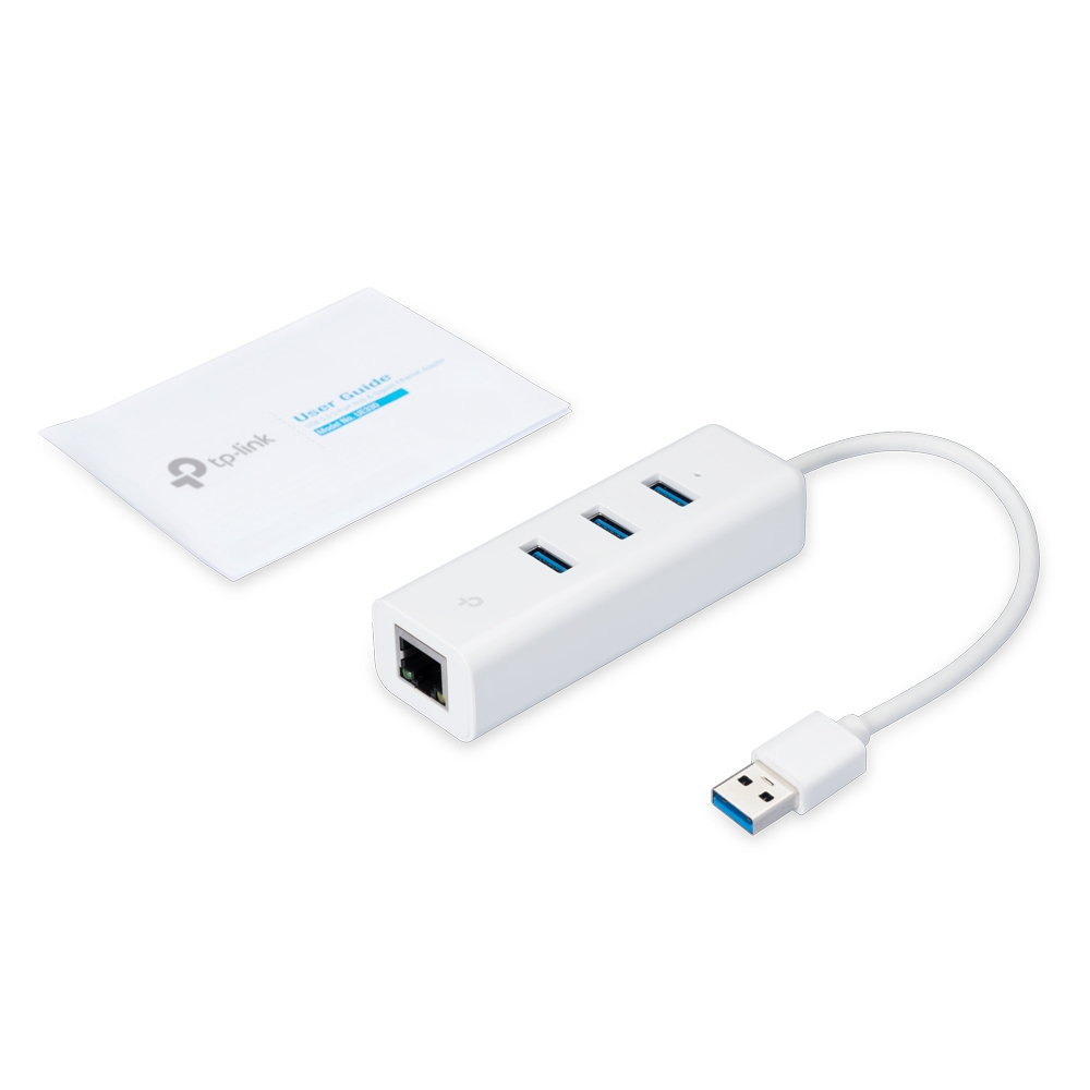 TP-Link 3-Port-USB3.0-Hub & Gigabit-Ethernet-Adapter