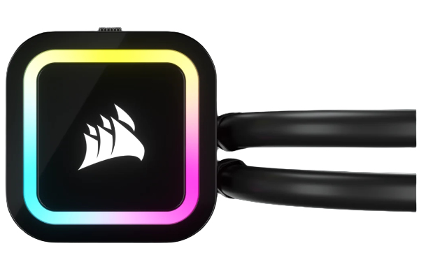 Corsair CW-9060064-WW2 All-in-One-Flüssigkeitskühler 120 mm, PWM, 1500 RPM, Schwarz, CPU-Kühler, 1 Stück