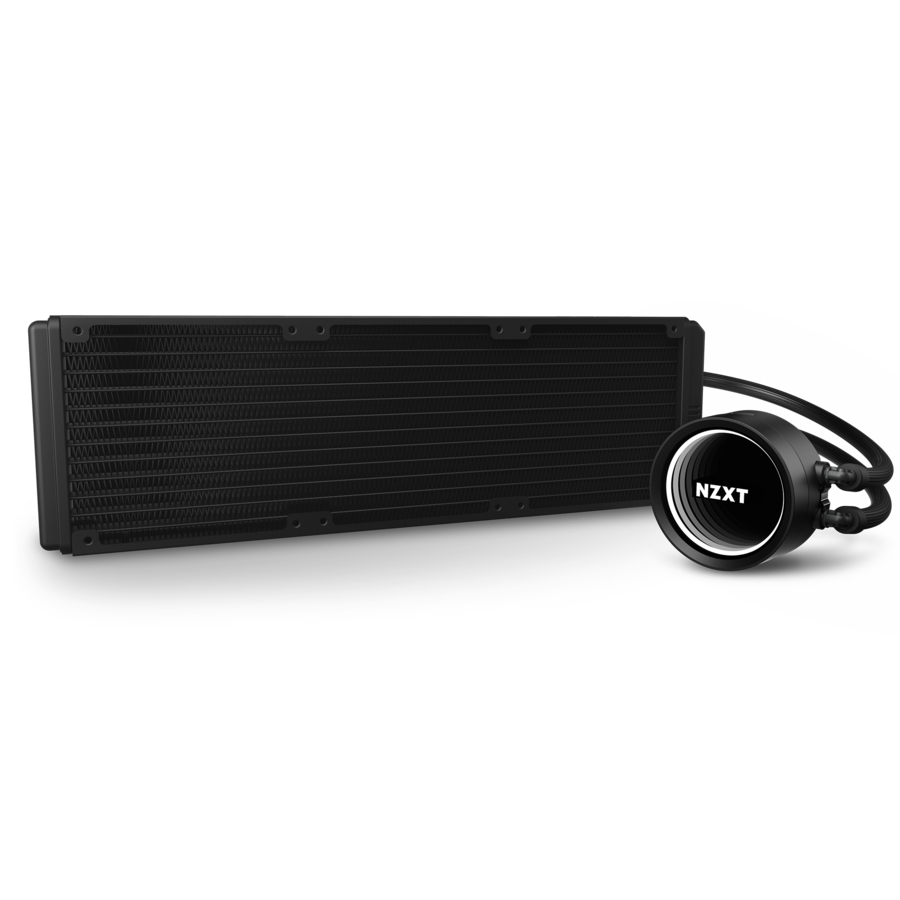 NZXT Kraken X73 RGB 360 mm - RL-KRX73-R1 - AIO RGB CPU Flüssigkeitskühler - Verbesserte Pumpe - Angetrieben durch CAM V4 - RGB-Anschluss - 120 mm Aer RGB V2 Kühlerlüfter (3 im Lieferumfang enthalten) Kraken X RGB 360mm Schwarz