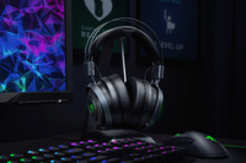 Razer Nari Ultimate HyperSense Gaming Headset 360° Surround-Sound Wireless RF + 3.5mm Chroma RGB for PC PS4* Black