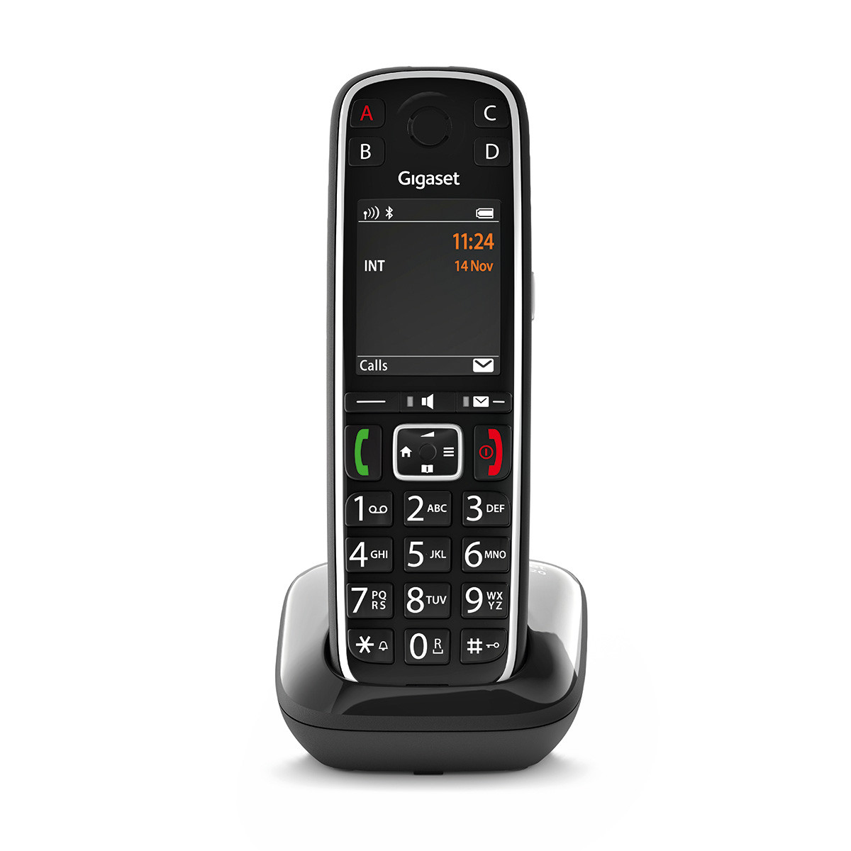 Gigaset E720 Analoges/DECT-Telefon Anrufer-Identifikation Schwarz