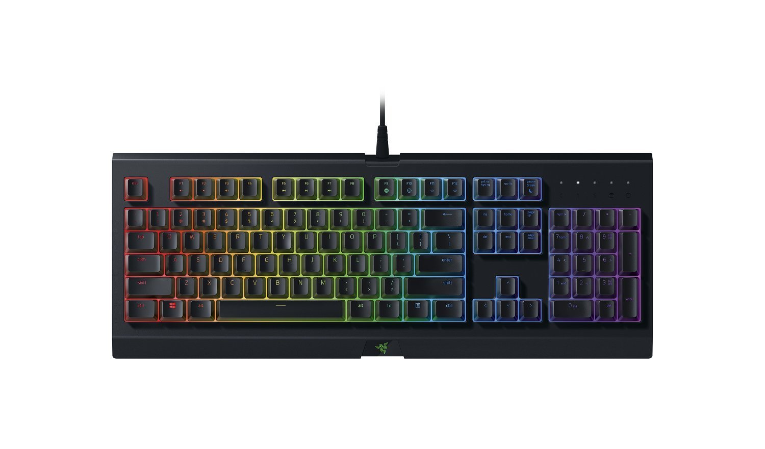 Razer Cynosa Chroma Gaming Keyboard Membrane Switches RGB UK Layout QWERTY