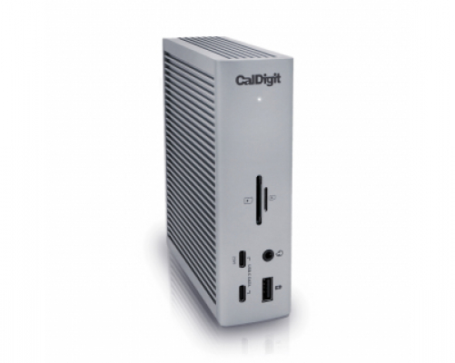CalDigit TS4 (0,8 m) – Thunderbolt Station 4 – 18 Anschlüsse, 98 W Laden, 3 x Thunderbolt 4 (40 Gbit/s), 3 x USB-C (10 Gbit/s), 5 x USB-A (10 Gbit/s), DisplayPort 1.4, 2,5 GbE, SD und microSD UHS-II.