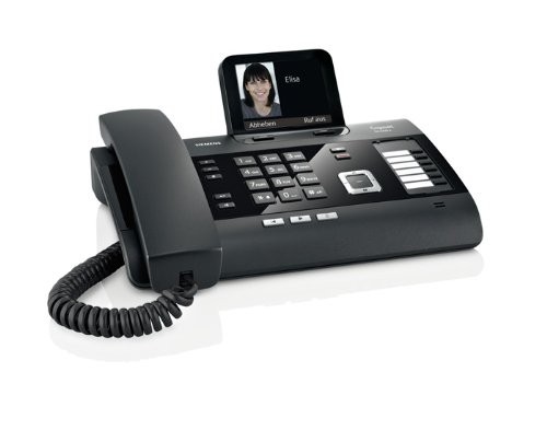 gigaset DL500A schnurgebundenes Komforttelefon Anrufbeantworter integrierter Dect Basisstation DEUTSCH