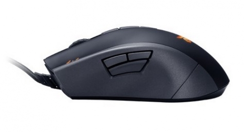 ASUS STRIX Claw Ergonomische Optische 5.000 DPI Gaming Maus schwarz/orange