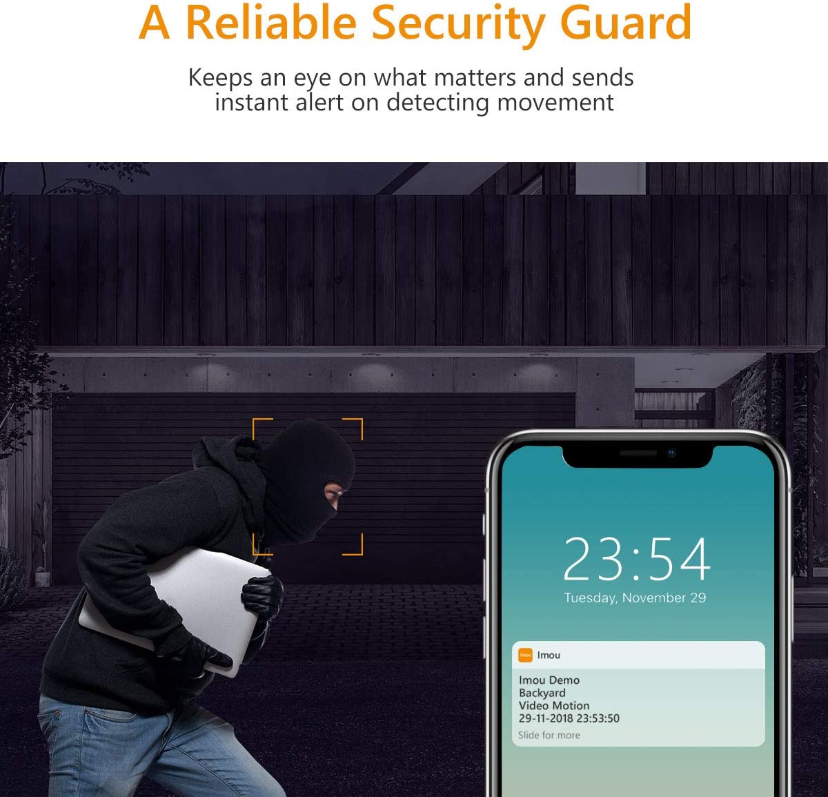 Imou Outdoor Wi-Fi Camera Imou Weatherproof IP67 Camera 1080P Surveillance Camera Motion Sensor & 30m Night Vision