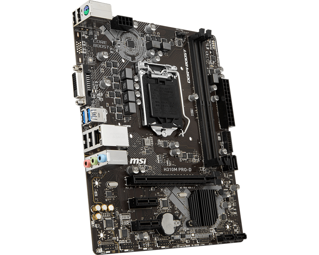 MSI H310M PRO-D Motherboard Intel H310 Express LGA 1151 (Socket H4) micro ATX