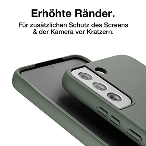 Woodcessories ECO622 Nachhaltige Smartphone-Hülle für Samsung Galaxy S22+ Grün, Biologisch abbaubar, Vegan, Stoßfest, Qi-kompatibel