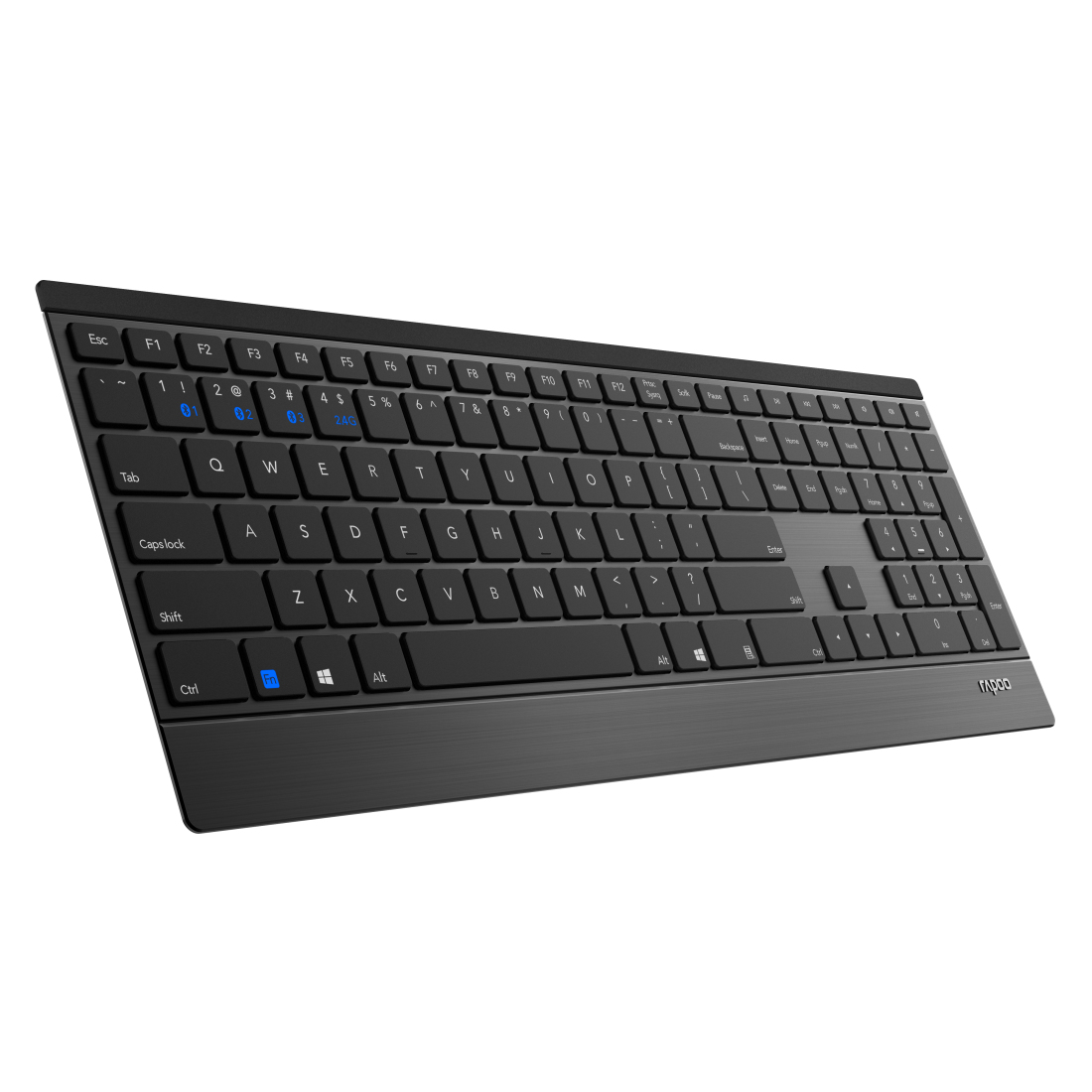 Rapoo 9500M kabelloses Multi-Mode Deskset Tastatur & Maus schwarz QWERTZ DEU