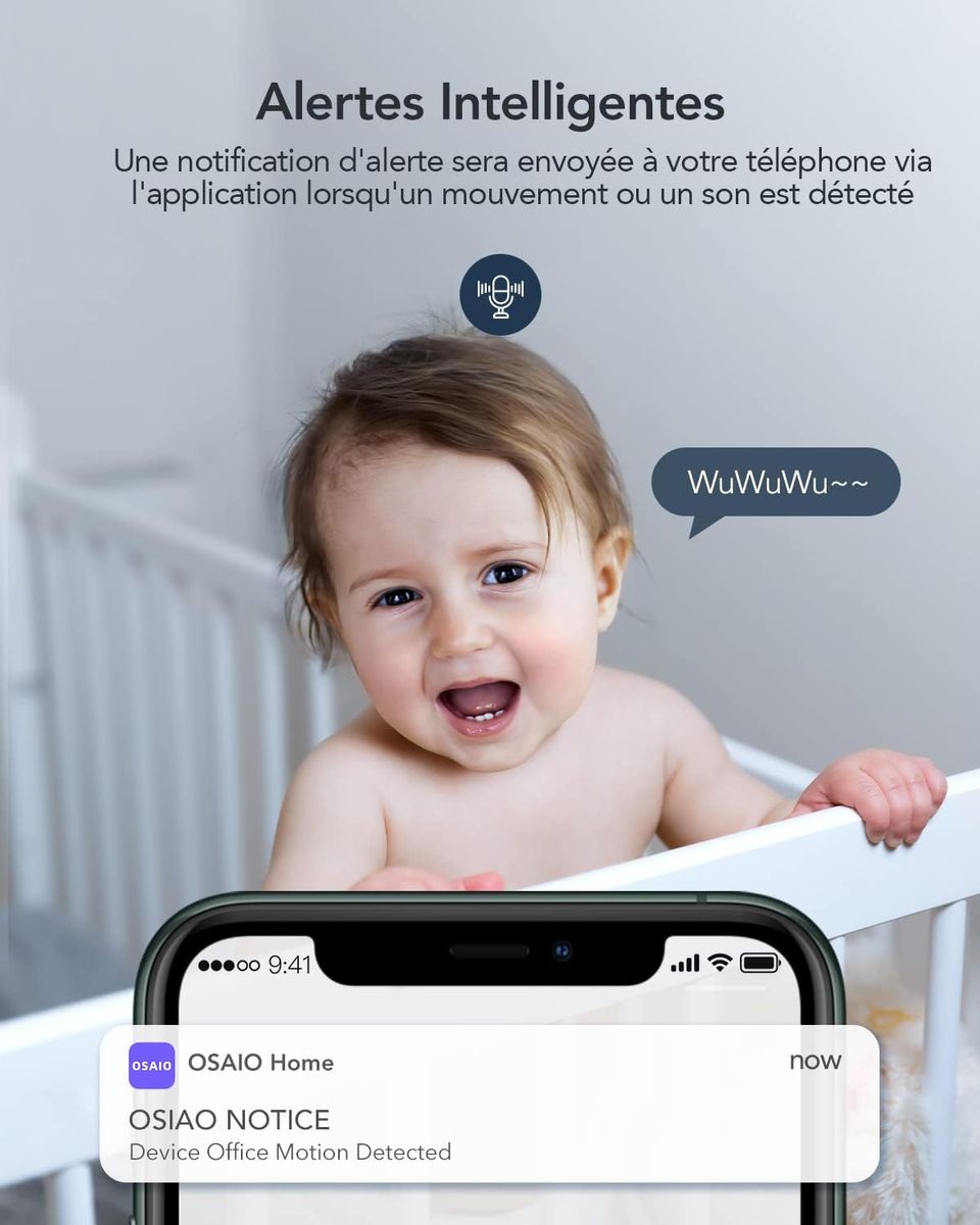 GNCC Caméra Surveillance WiFi, 2 Pièces Caméra IP WiFi sans Fil 360 ° Pan/Tilt, Caméra Dôme 1080P avec Suivi de Mouvement et de Son, Vision Nocturne et Audio Bidirectionnel, Compatible avec Alexa P1-2