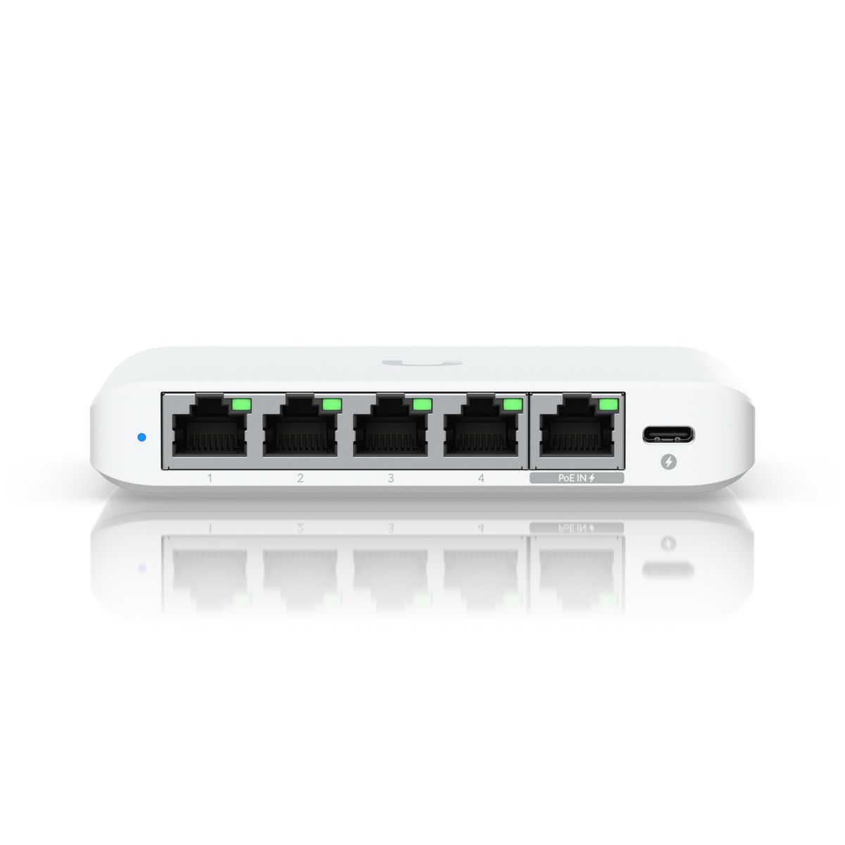 Ubiquiti USW-FLEX-2.5G-5 UniFi Flex Mini 2.5G Managed 5-Port Switch PoE Desktop 2.5GBASE-T USB-C Weiß