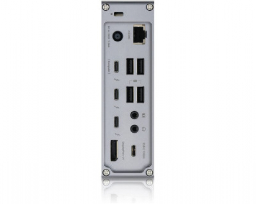 CalDigit TS4 (0,8 m) – Thunderbolt Station 4 – 18 Anschlüsse, 98 W Laden, 3 x Thunderbolt 4 (40 Gbit/s), 3 x USB-C (10 Gbit/s), 5 x USB-A (10 Gbit/s), DisplayPort 1.4, 2,5 GbE, SD und microSD UHS-II.