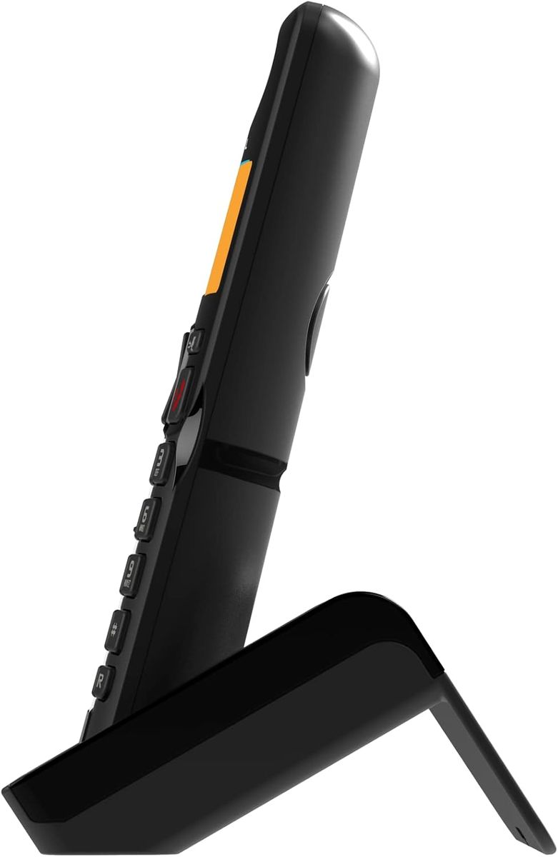 Alcatel S280 DUO Schnurloses DECT-Telefon mit Anrufbeantworter, Freisprechfunktion, Telefonbuch 50 Einträge, NiMH Akku AAA, Schwarz