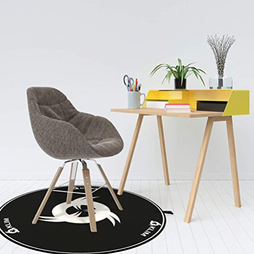 KLIM Chairmat - Stoffmatte für Stühle + Bodenschutzmatte mit Rutschfester  Unterlage + Dekoriere Dein Büro, Wohnzimmer, Schlafzimmer