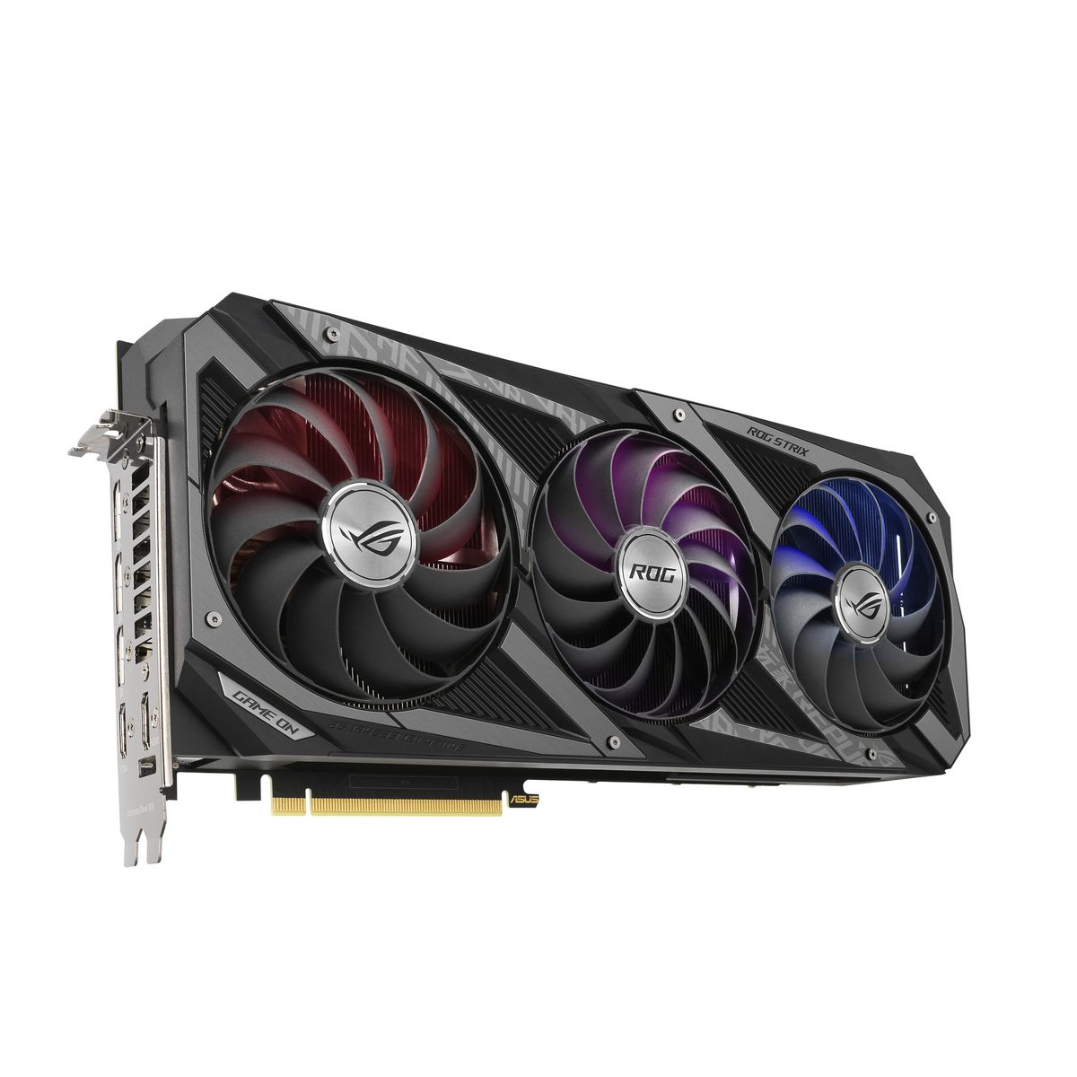 ASUS ROG Strix GeForce RTX 3070 Ti 8 GB GDDR6X Gaming Grafikkarte, PCIe 4.0, HDMI 2.1, 3x DisplayPort 1.4a, 3x 8‑Pin, 2,9-Slot, RGB