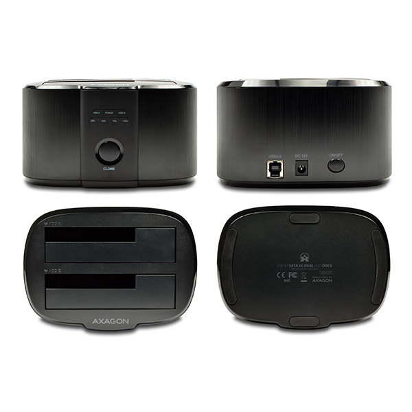 AXAGON ADSA-ST - USB3.0 - Dual SATA 6G Klonfunktion Festplatten Dockingstation AXAGON ADSA-ST - USB3.0 - Dual SATA 6G Klonfunktion Festplatten Dockingstation
