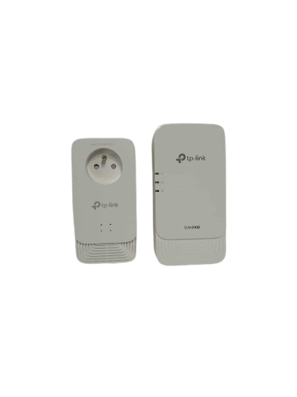 TP-Link PGW2445 Powerline-Kit G.hn2400, 2+2 Gigabit-Ports, integrierte Steckdose, ideal für Multi-TV, FR Plug, v1.0
