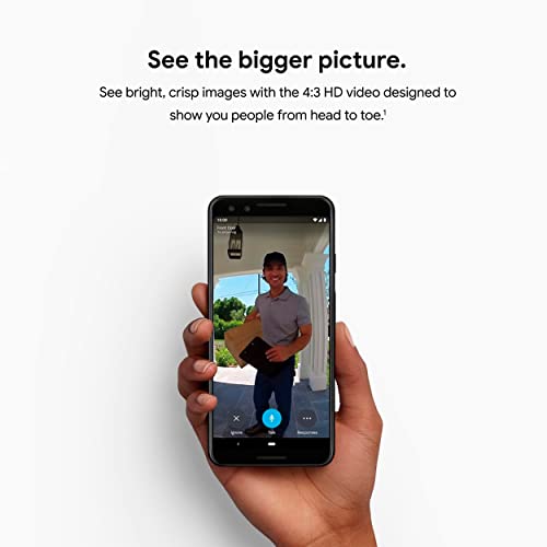 Google Nest Doorbell NC5100US (kabelgebunden) Video-Türklingel, HDR, Nachtsicht, 24/7-Streaming, HD Talk & Listen, Personenalarme