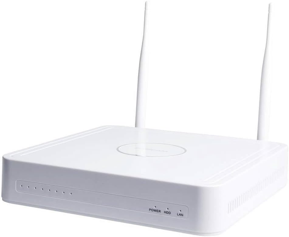 Foscam FN7108W-B4-1T Video-Überwachungssystem Weiß 1x NVR (FN7108W) inkl. 1TB Festplatte, 4X WLAN-Kamera (FI9910W)
