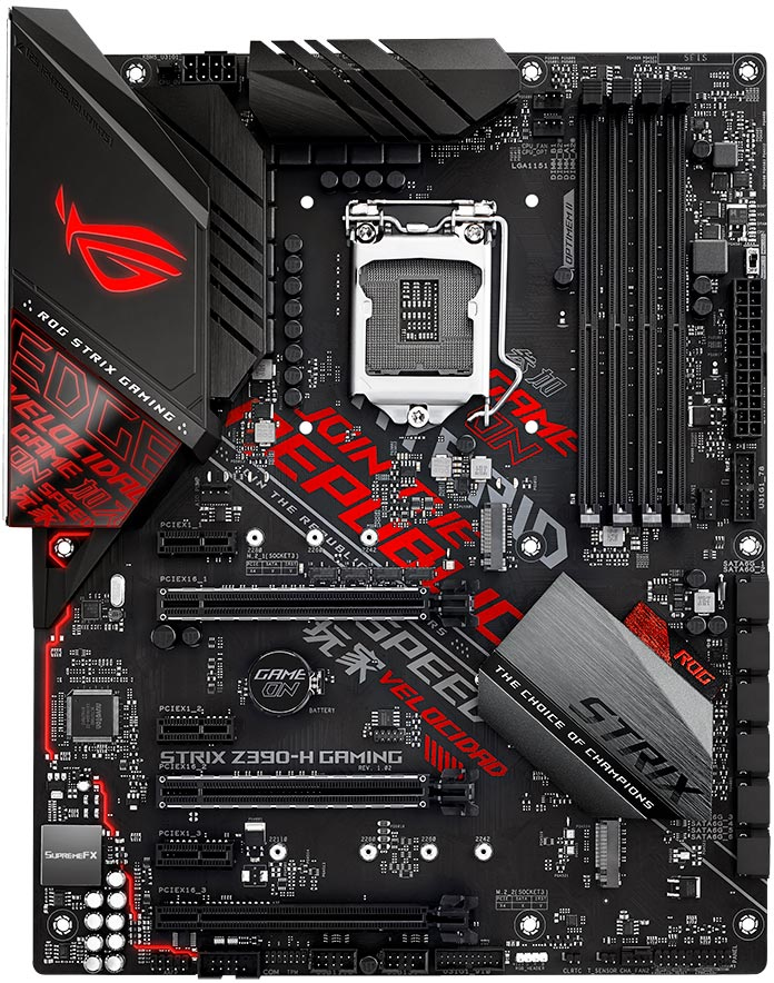 ASUS ROG STRIX Z390-H GAMING Intel Z390 LGA 1151 (Socket H4) ATX