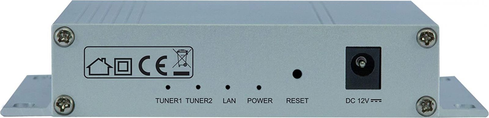 Telestar Digibit Twin Satelliten-IP Netzwerk Transmitter (HDTV, 2 SAT Eingänge, 1 LAN Ausgang) silber Single