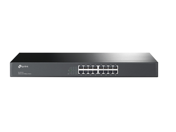 TP-Link TL-SF1016(UN) V14.0 Netzwerk-Switch Unmanaged Fast Ethernet 16 Ports 1U Rack Schwarz EU