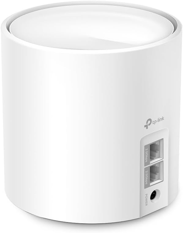 TP-Link Deco X1500 1er-Set Mesh WLAN, AX1500 Dual-Band Router & Repeater, 2× Gigabit-Ports, WPA3, Kindersicherung, EU