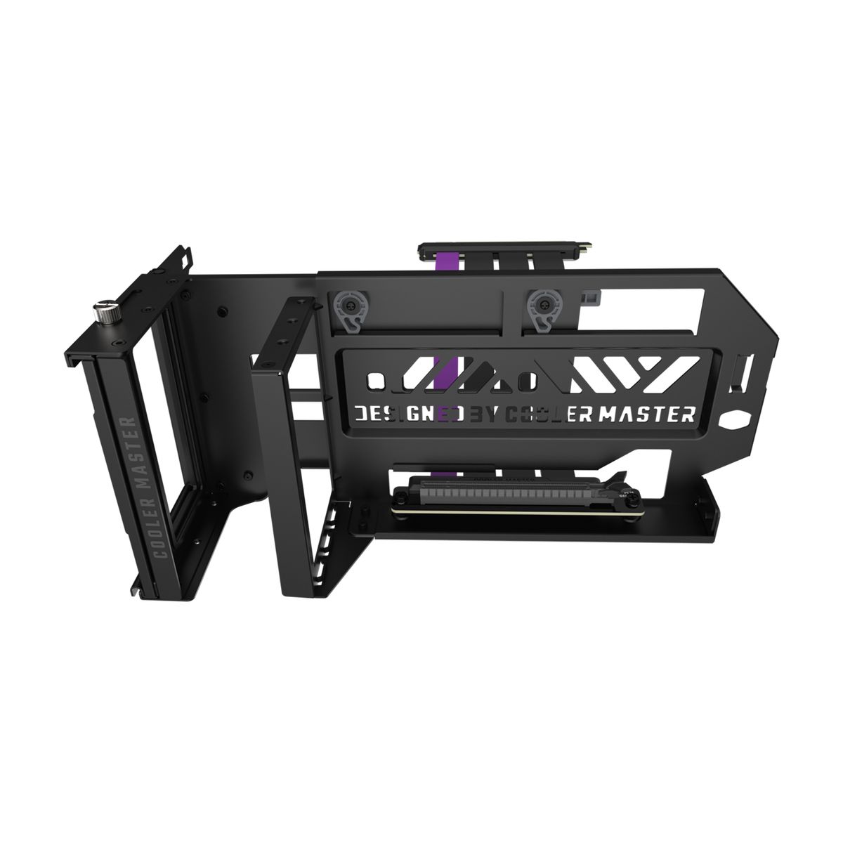 Cooler Master MCA-U000R-KFVK03 Gaming Grafikkartenhalter, Universal, 1x, PCIe 4.0, Schwarz/Grau, 12 V
