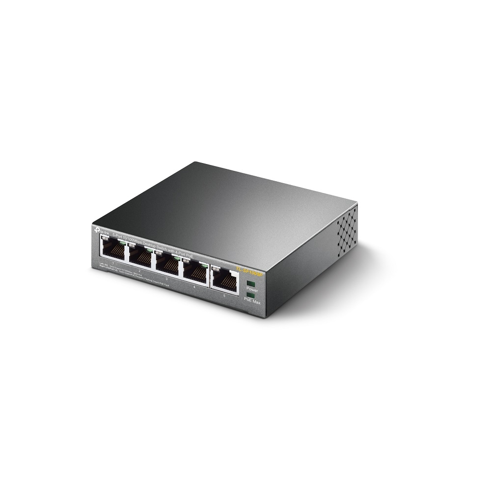TP-Link TL-SF1005P Netzwerk-Switch Unmanaged Fast Ethernet (10/100) Power over Ethernet (PoE) Schwarz V2