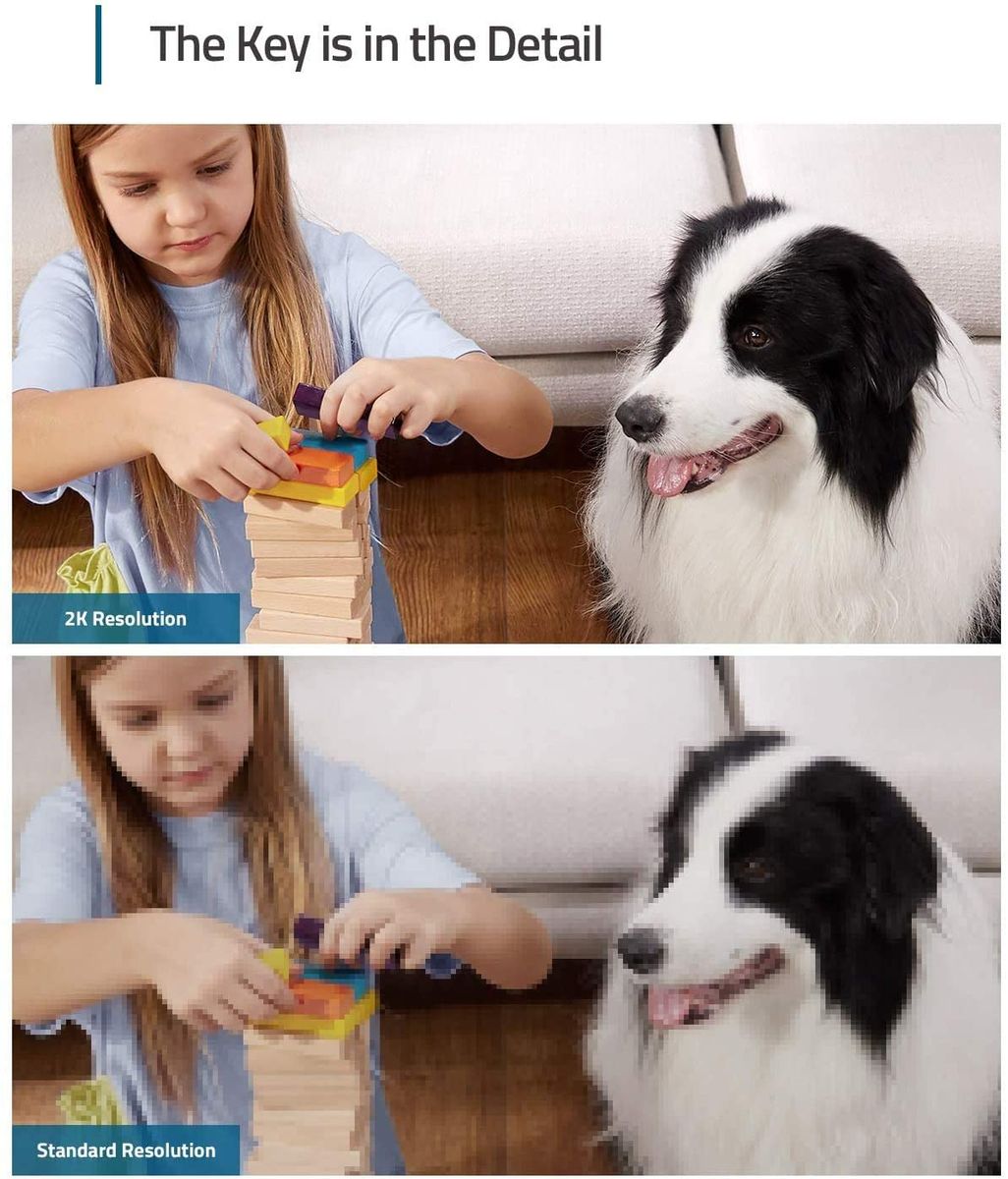 eufy Security Solo IndoorCam C24 2K Plug-In Indoor Surveillance Camera WLAN Person Detection IP Camera Voice Assistant Motion Sensor Night Vision HomeBase Not Compatible