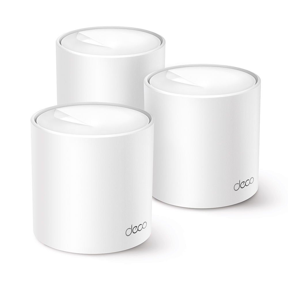 TP-Link Deco X10 Mesh-WLAN-System, 3er-Pack, Wi‑Fi 6 (802.11ax) Dual-Band 1500 Mbit/s, Weiß, EU V1.0