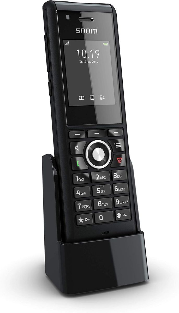 Snom M85 Industrial DECT-Mobilteil (2 “176 x 220 px TFT, Alarmschlüssel, 3,5-mm-Headset-Buchse, Vibrationsalarm, beleuchtete Tasten, IP65, Bluetooth), Schwarz