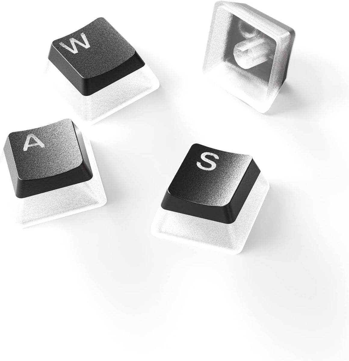 SteelSeries PrismCaps u2013 Double-Shot-Tastenset mit u201ePuddingu201c-Optik u2013 Kompatibilitu00e4t mit allen gu00e4ngigen mechanischen Tastaturen u2013 MX-Stu00f6u00dfel u2013 Schwarz (US-Tastaturlayout) - (USA Layout - QWERTY)