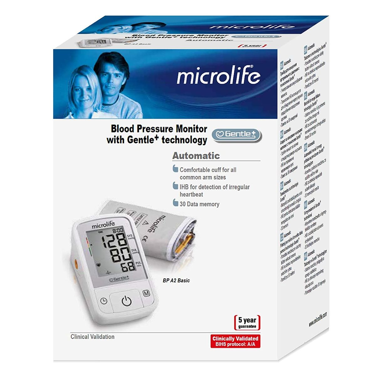 Microlife BPA2-B Microlife A2 Basic Portable Automatic Upper Arm Blood Pressure and Pulse Monitor