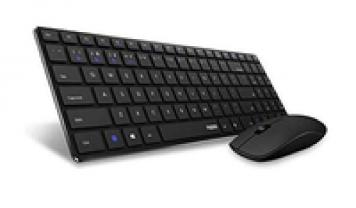 Rapoo 9300M kabelloses Multi-Mode Deskset Tastatur & Maus schwarz DE-Layout