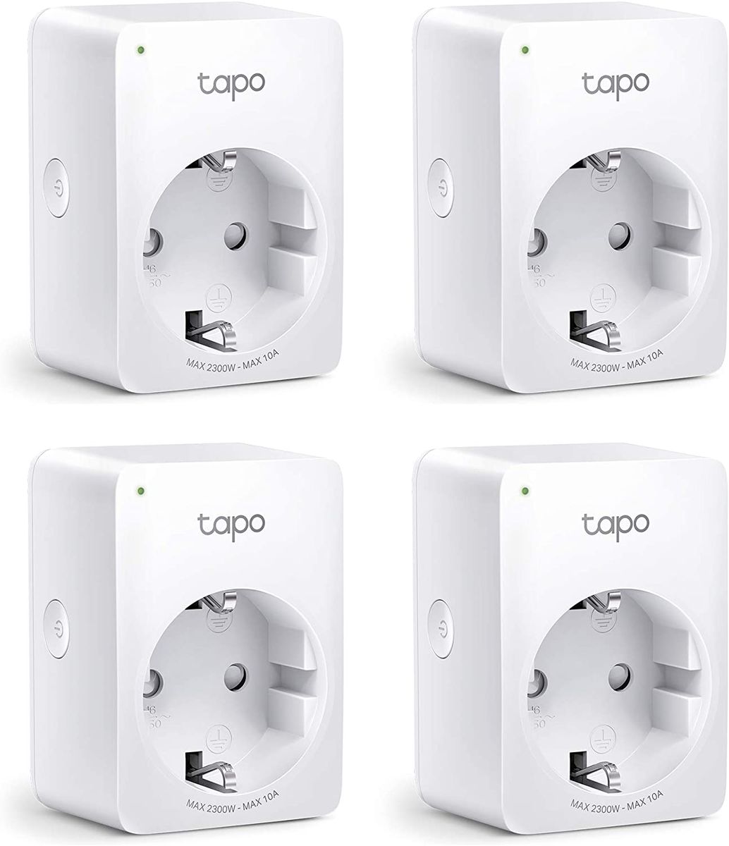 TP-Link Tapo P100 (pack of 4) WiFi Smart Plug 2.4GHz White EU