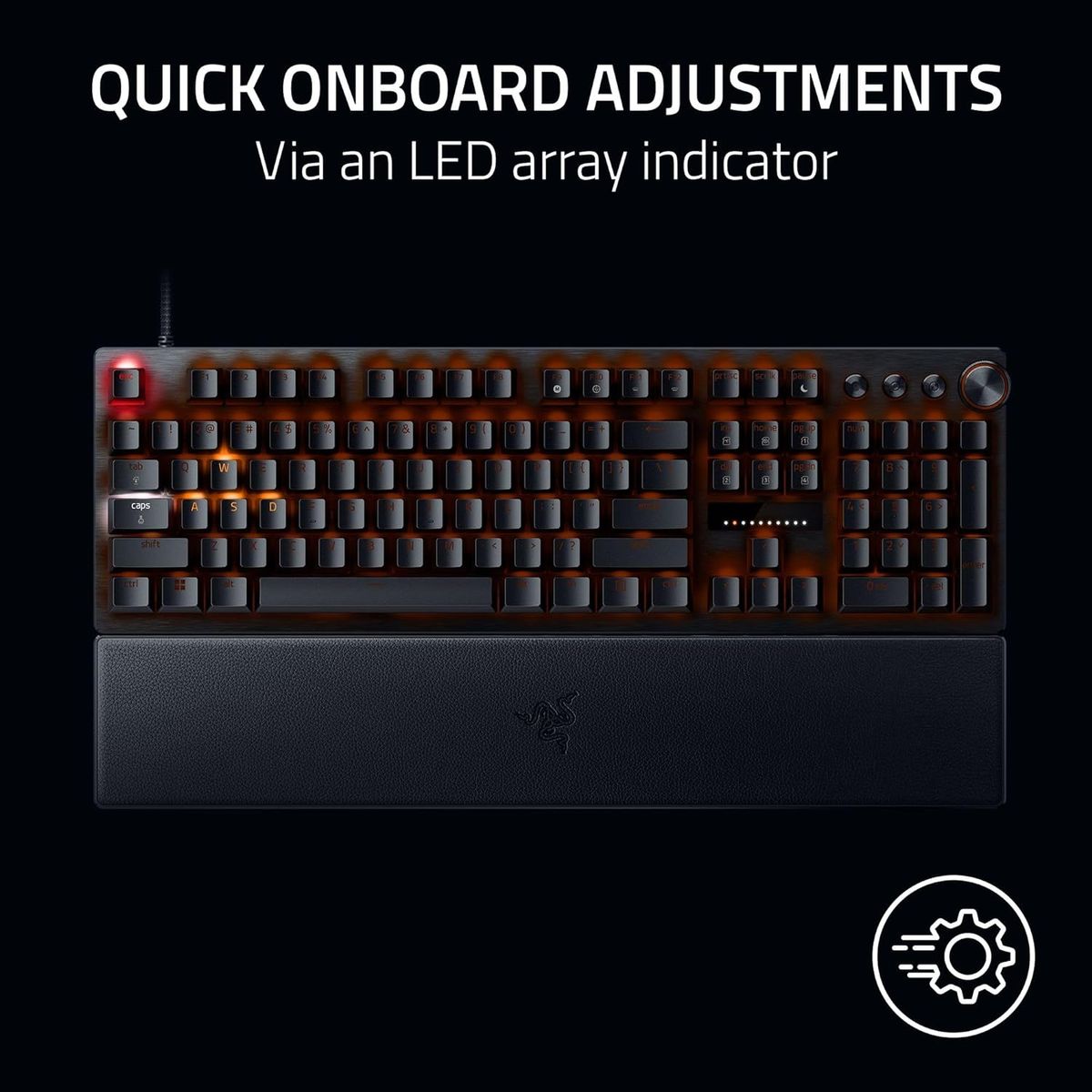 Razer Huntsman V3 Pro Gaming Keyboard Media Buttons Analog Optical Switches Chroma RGB UK Layout QWERTY