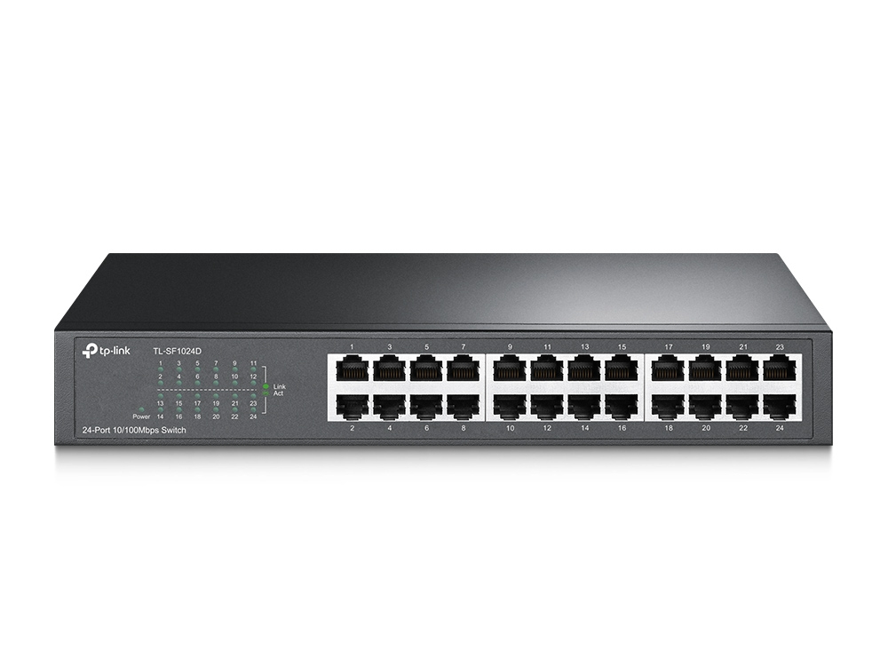 TP-LINK TL-SF1024D 24-port 10/100 Rackmount Unamanged Switch V3