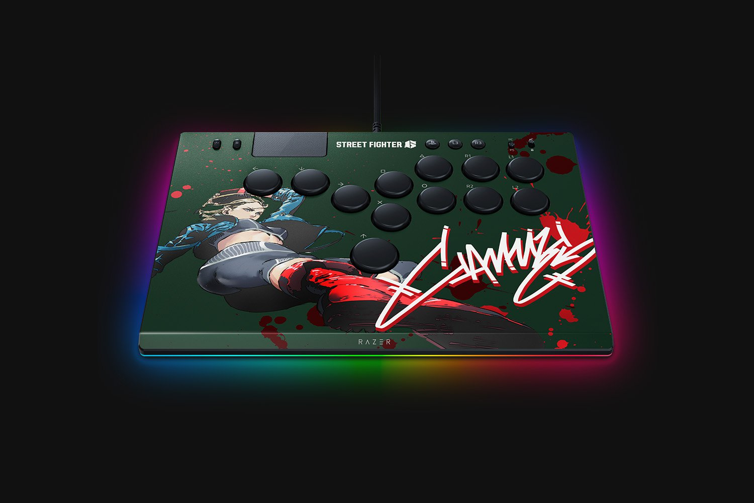 Razer Kitsune SF 6 Cammy Edition Arcade-Controller Optical All-Button Controller for PlayStation 5 PC
