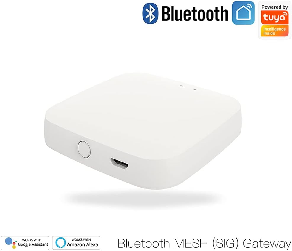 MOES Bluetooth Gateway, Hub Gateway BLE Mesh Wireless, Tuya App oder Smart Life Kompatibel mit Alexa und Google Home