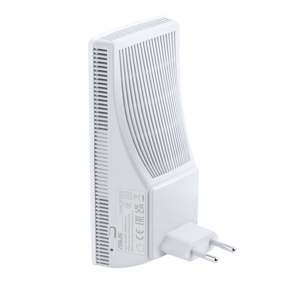 ASUS RP-BE58 Mesh-Satellit, Dual-Band (2,4/5 GHz) Wi‑Fi 7 (802.11be), 2882 Mbit/s, Weiß, Intern, 204 m²